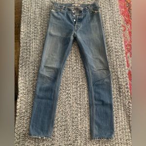 Re/Done Levi’s Vintage Denim Straight Skinny Light Medium Blue Size 23